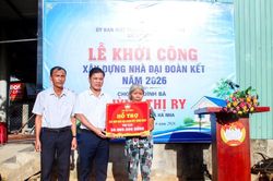Xã Hà Nha khởi công xây dựng nhà đại đoàn kết cho hộ khó khăn
