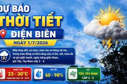 Bản tin Dự báo thời tiết ngày 1/7/2026