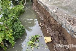 Phường Sa Đéc: Khẩn trương khắc phục sạt lở bờ kè đường Ngã Bát