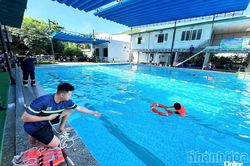 Hơn 100 đoàn viên, thanh thiếu nhi phường Bắc Nha Trang tham gia sinh hoạt hè về phòng ngừa đuối nước
