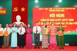 Phường Phan Rang công bố nghị quyết sắp xếp, kiện toàn 31 tổ dân phố