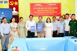 Tăng cường phối hợp tuyên truyền giữa Báo và Phát thanh, Truyền hình Khánh Hòa và xã Mỹ Sơn