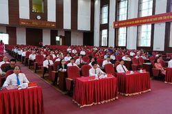 Hội nghị c&ocirc;ng bố c&aacute;c nghị quyết, quyết định sắp xếp tổ d&acirc;n phố, bản tr&ecirc;n địa b&agrave;n phường Đo&agrave;n Kết