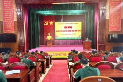 Bộ Chỉ huy Qu&acirc;n sự tỉnh Lai Ch&acirc;u sơ kết c&ocirc;ng t&aacute;c Đảng, c&ocirc;ng t&aacute;c ch&iacute;nh trị 6 th&aacute;ng đầu năm 2026