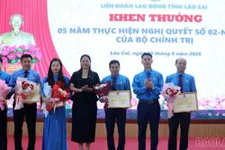 L&agrave;o Cai sơ kết 5 năm thực hiện Nghị quyết 02-NQ/TW, tổng kết 15 năm Nghị quyết 6a, 6b của Tổng Li&ecirc;n đo&agrave;n Lao động Việt Nam