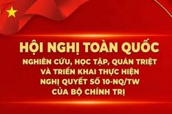 Hội nghị toàn quốc nghiên cứu, học tập, quán triệt và triển khai thực hiện Nghị quyết số 10-NQ/TW của Bộ Chính trị