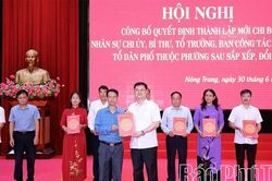 Phường N&ocirc;ng Trang th&agrave;nh lập 9 tổ d&acirc;n phố, 9 chi bộ mới sau sắp xếp