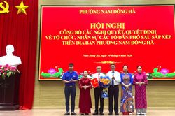 Phường Nam Đông Hà: Công bố nghị quyết, quyết định về tổ chức bộ máy và nhân sự tổ dân phố