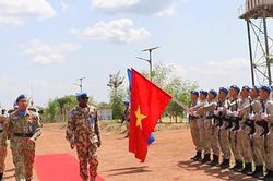 Đội Công binh số 4 thể hiện năng lực tác chiến toàn diện và trách nhiệm quốc tế sâu sắc