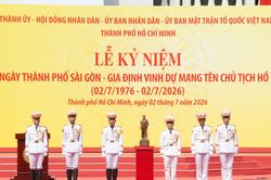 TP. Hồ Ch&iacute; Minh: Tổng duyệt Lễ kỷ niệm 50 năm Th&agrave;nh phố S&agrave;i G&ograve;n - Gia Định ch&iacute;nh thức mang t&ecirc;n Chủ tịch Hồ Ch&iacute; Minh