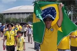Trái ngược cảm xúc từ cổ động viên Brazil và Đức