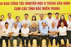 Giao ban c&ocirc;ng t&aacute;c khuyến học, khuyến t&agrave;i 5 tỉnh Bắc miền Trung
