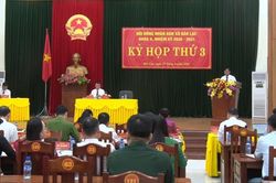 Ph&oacute; Chủ tịch Thường trực HĐND tỉnh L&atilde; Ho&agrave;i Nam dự, chỉ đạo Kỳ họp thứ 3 HĐND x&atilde; Bảo Lạc