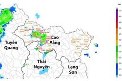 Cảnh b&aacute;o d&ocirc;ng, lốc, s&eacute;t, mưa đ&aacute; v&agrave; mưa lớn cục bộ tỉnh Cao Bằng