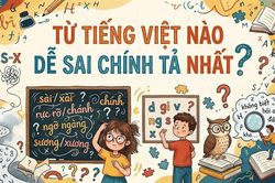 Thử tài chính tả: 3 từ tiếng Việt quen thuộc, bạn viết đúng mấy từ?