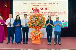 Phường Y&ecirc;n H&ograve;a sơ kết 1 năm vận h&agrave;nh m&ocirc; h&igrave;nh ch&iacute;nh quyền địa phương hai cấp