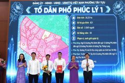 Phường Tây Tựu: Công bố các quyết định về sắp xếp chi bộ, tổ dân phố