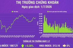 [Infographic] Chứng khoán ngày 1/7: VN-Index tăng hơn 7 điểm trong phiên đầu tháng 7, thanh khoản thị trường giảm