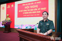 Phấn đấu hoàn thành 100% nhiệm vụ, chỉ tiêu công tác hậu cần, kỹ thuật năm 2026
