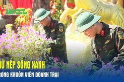 Giữ nếp sống xanh trong khuôn viên doanh trại