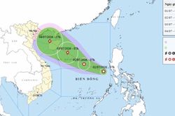 Vùng áp thấp trên khu vực giữa Biển Đông đã mạnh lên thành áp thấp nhiệt đới