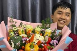 9X Cần Thơ biến rau củ thành quà tặng 'không đụng hàng', khách liên tục chốt đơn
