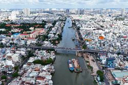 Hiện trạng mới lạ của dự án bờ bắc kênh Đôi 7.300 tỷ sau 10 tháng thi công