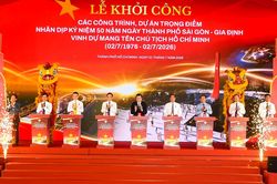 Mừng 50 năm mang tên Bác, TPHCM khởi công 8 dự án hơn 253.000 tỷ đồng