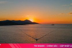 Hoàng hôn trên biển Hà Tĩnh