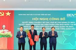 BIDV công bố nhân sự cấp cao, ông Lê Ngọc Lâm giữ chức Chủ tịch