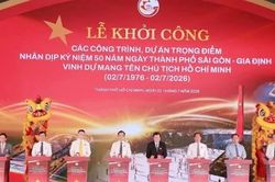 TP Hồ Chí Minh khởi công loạt dự án chào mừng 50 năm mang tên Bác
