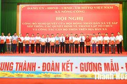 Xã Nông Cống kiện toàn các tổ chức sau sắp xếp thôn