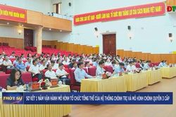 Sơ kết 1 năm vận hành mô hình tổ chức tổng thể của hệ thống chính trị và mô hình chính quyền 3 cấp