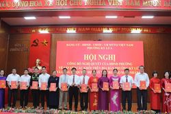 Kỳ Lừa: C&ocirc;ng bố nghị quyết, quyết định sắp xếp, tổ chức bộ m&aacute;y c&aacute;c khối