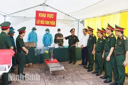 Ban Chỉ đạo 515 Quân khu 3 kiểm tra công tác triển khai Chiến dịch 500 ngày đêm tại Ninh Bình