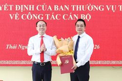 Công bố các quyết định của Ban Thường vụ Tỉnh ủy Thái Nguyên về công tác cán bộ