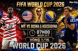 Nhận định, dự đoán tỷ số Mỹ vs Bosnia & Herzegovina (7h ngày 2/7), World Cup 2026
