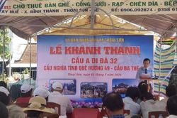An Giang: Khánh thành cầu A Di Đà 32 xã Thoại Sơn