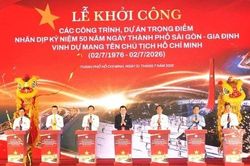 Khởi công loạt công trình trọng điểm kỷ niệm 50 năm TP TP Sài Gòn - Gia Định mang tên Bác