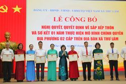 Xã Thư Lâm sơ kết một năm vận hành chính quyền địa phương 2 cấp