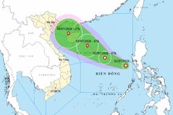 Đêm nay đến sáng mai, Biển Đông đón bão số 1, hướng vào vịnh Bắc Bộ