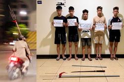 Khởi tố 4 'quái xế' mang đinh ba náo loạn phố Hà Nội