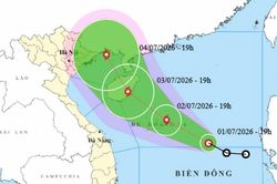 Tin áp thấp nhiệt đới sắp mạnh thành bão số 1 và thời tiết mưa lớn tại Hà Nội