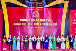 20 th&iacute; sinh tranh t&agrave;i tại chung khảo Hội thi B&aacute;o c&aacute;o vi&ecirc;n, tuy&ecirc;n truyền vi&ecirc;n giỏi th&agrave;nh phố H&agrave; Nội năm 2026