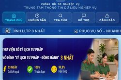 Tra cứu thủ tục cấp lí lịch tư pháp trên thư viện số