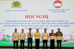 Khen thưởng 44 tập thể, cá nhân xuất sắc trong phong trào toàn dân bảo vệ an ninh Tổ quốc