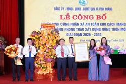 Quảng Trị: Vĩnh Hoàng được công nhận là xã An toàn khu trong thời kỳ kháng chiến