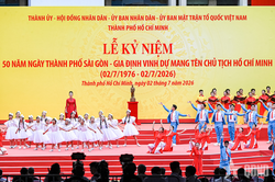 Đặc sắc chương tr&igrave;nh nghệ thuật kỷ niệm 50 năm Th&agrave;nh phố mang t&ecirc;n B&aacute;c