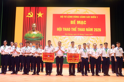 Bộ tư lệnh Vùng Cảnh sát biển 1 bế mạc Hội thao thể thao năm 2026