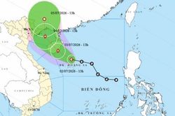 &Aacute;p thấp nhiệt đới tr&ecirc;n v&ugrave;ng biển ph&iacute;a Bắc đặc khu Ho&agrave;ng Sa, dự b&aacute;o Đ&ocirc;ng Bắc Bộ sẽ c&oacute; mưa lớn cục bộ tr&ecirc;n 350mm
